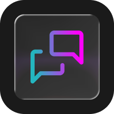 chat glass icon